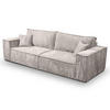 SCHLAFSOFA mit Bettkasten Cremig - Creme, Textil (255/85/105cm) - Furnisell