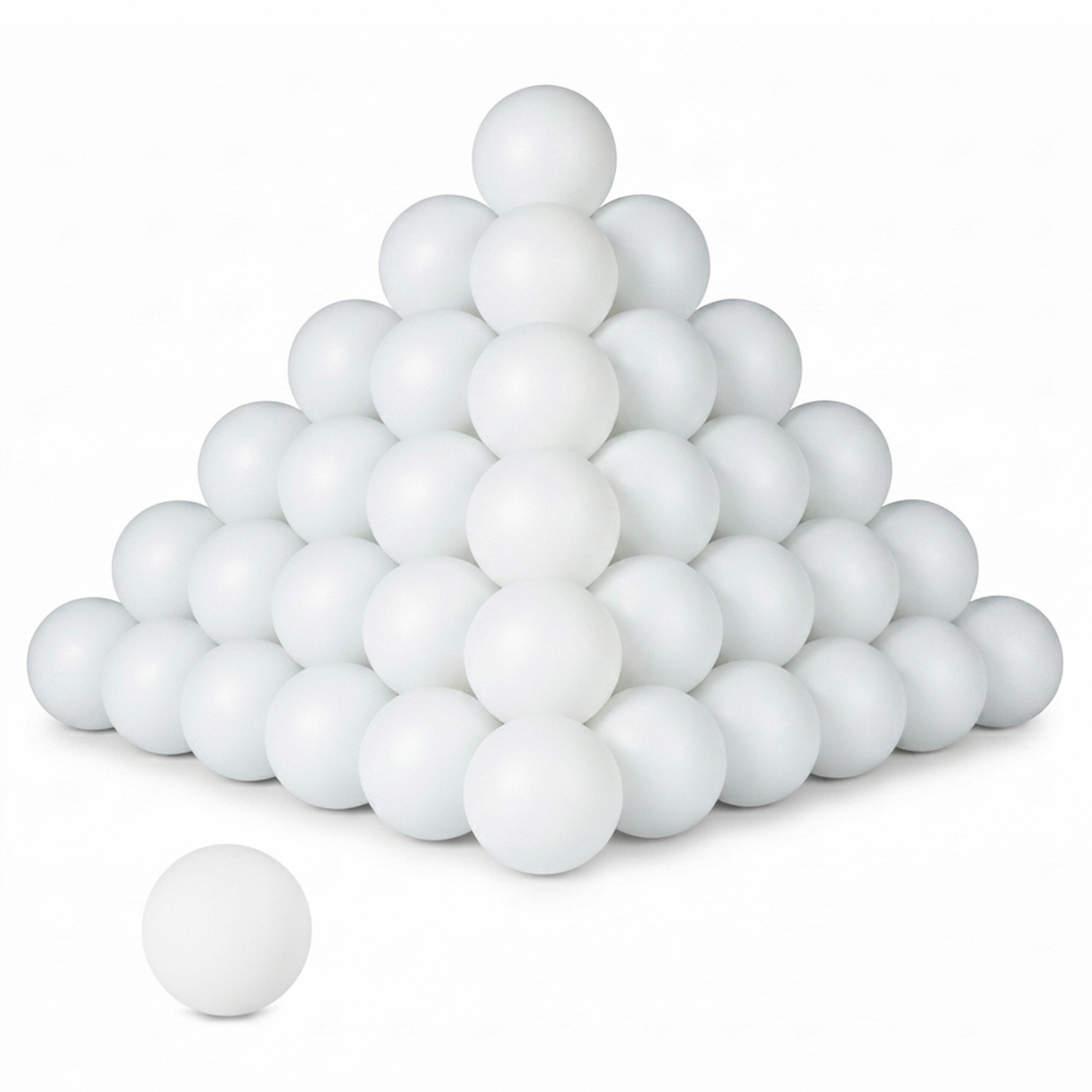 MINGI Alb Set-48 tenis de masa plastic 38 mm