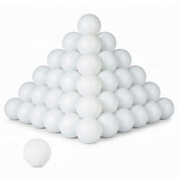 PINGISBOLLAR Vita 48-pack - Vit, Plast (17.5/30/10cm) - Relaxdays