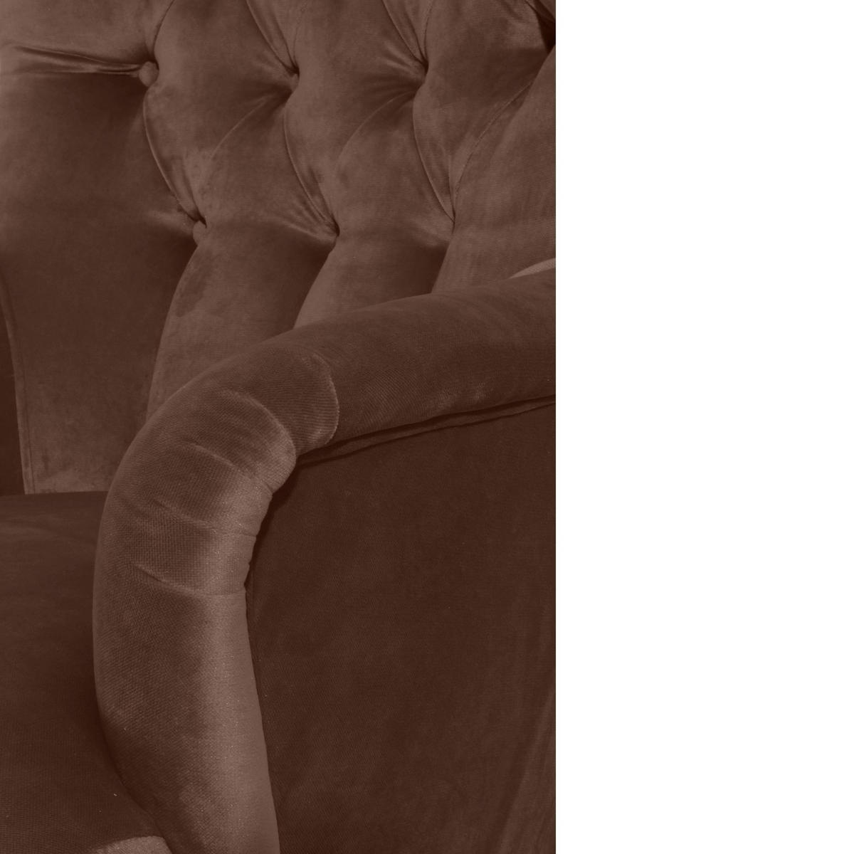 SESSEL Kaiya Bezug Samtvelours Buche natur / braun - Braun, Kunststoff (71/97/82cm) - 58aufmkessel