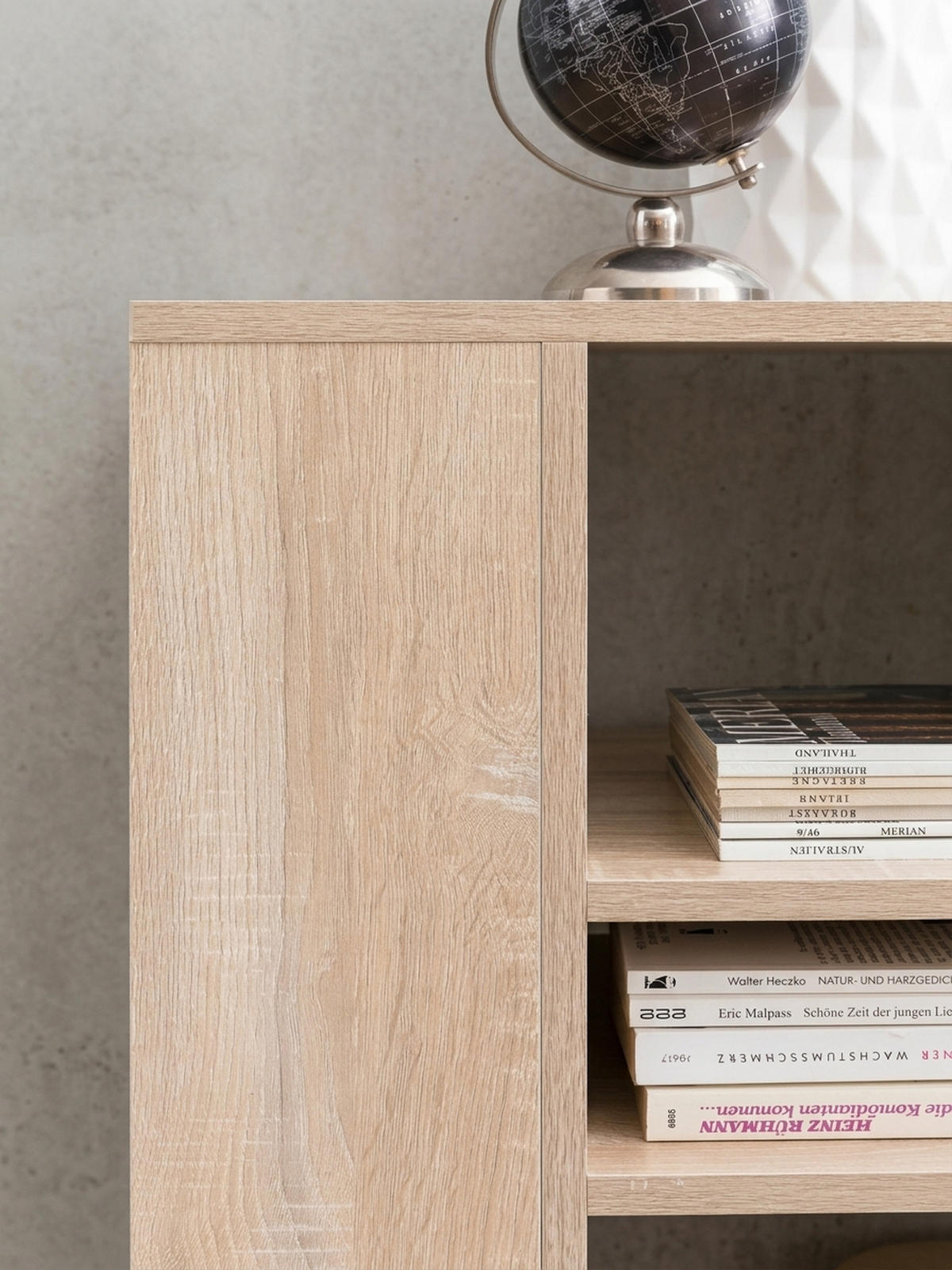 REGAL Multifunktional Mit Rollen Modern BRENTA, Beige 60x35x75 cm - Beige, Holz/Kunststoff (60/75/35cm) - KADIMA DESIGN