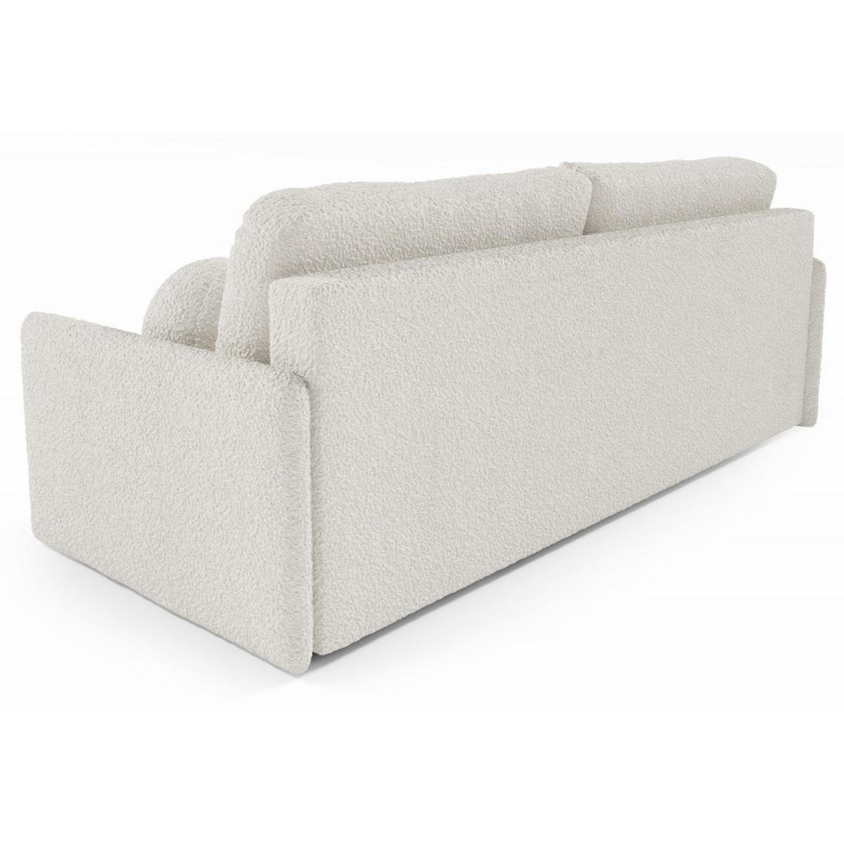 SCHLAFSOFA GLOV, Sofa mit Schlaffunktion und Bettkasten, Farbe: Grau, Bouclé-Stoff - Grau, Textil (206/95/87cm) - Sepro Meble