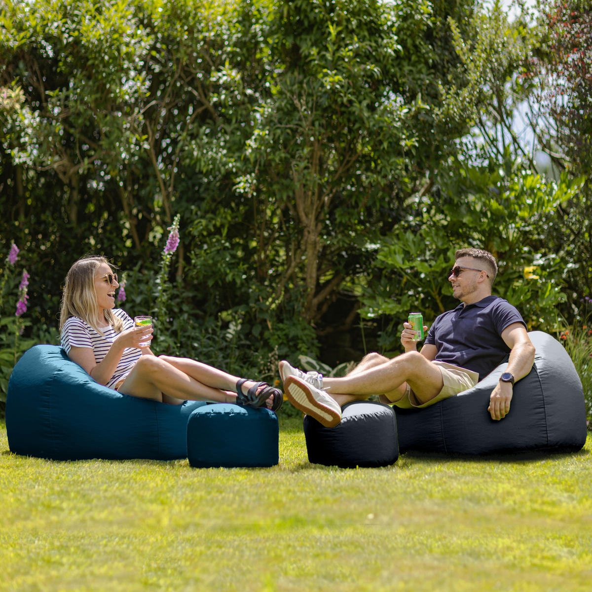 OUTDOORSITZSACK Klassisch - Grün, Kunststoff (85/50/85cm) - Veeva