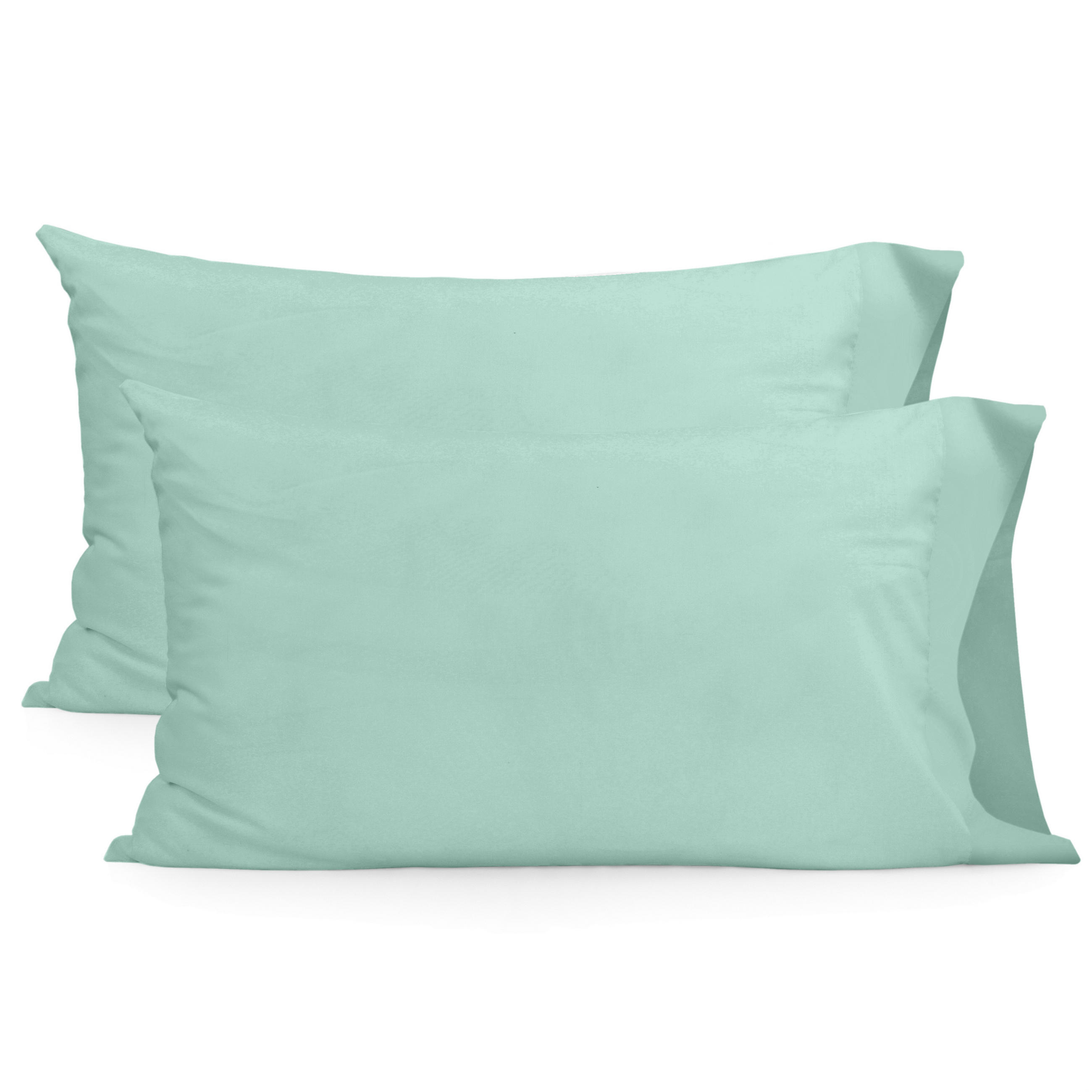KISSENBEZUG basic 50x75 cm (x2) minze - Mintgrün, Textil (50/75cm) - Happy Friday