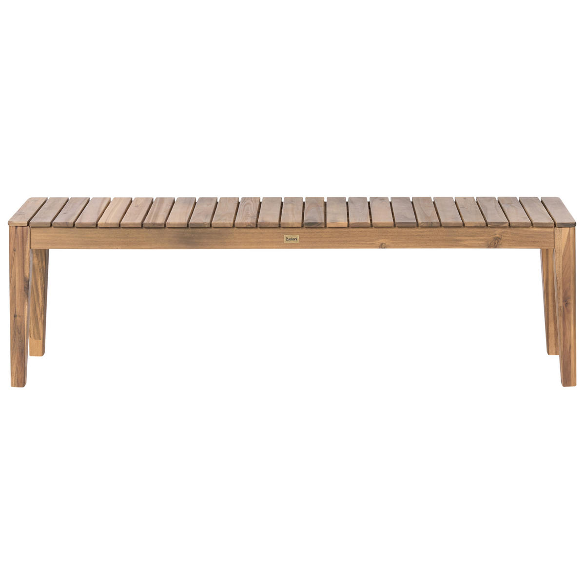 GARTENMÖBEL-SET mit Bänken 6-Sitzer Hellbraun zertifiziertes Akazienholz Chioggia - Hellbraun, Holz - Beliani