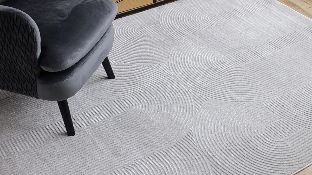 TEPPICH Balance 140/190 cm - Grau, Textil (140/190cm) - rugsX