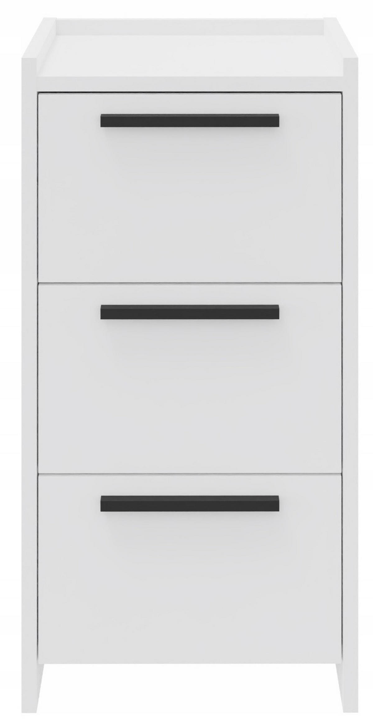 KOMMODE ALTIVO 3SW Weiß 36/35,6/70,4 cm - Weiß, Holzwerkstoff (36/70.4/35.6cm) - Matkam Möbel