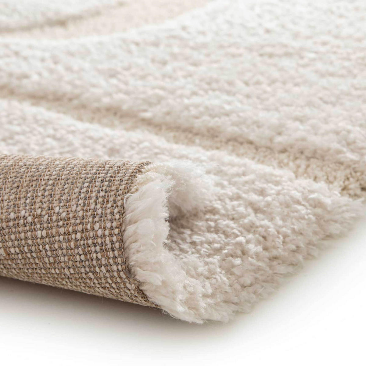 TEPPICH, Weiß - Weiß, Textil (120/170cm) - Oviala