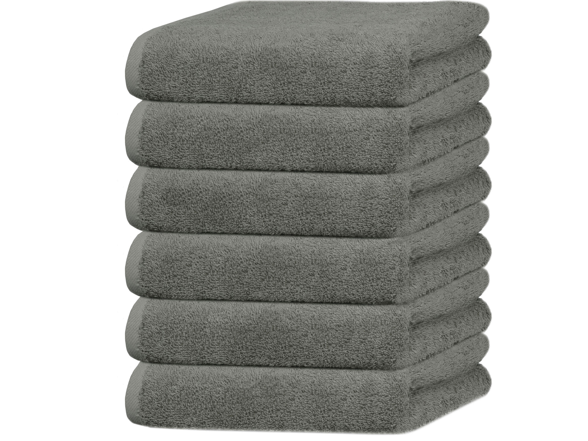 HANDTÜCHER, 6er-Set, 50x100 cm, 100% Baumwolle, Braun - Taupe, Textil (50/100cm) - Zollner