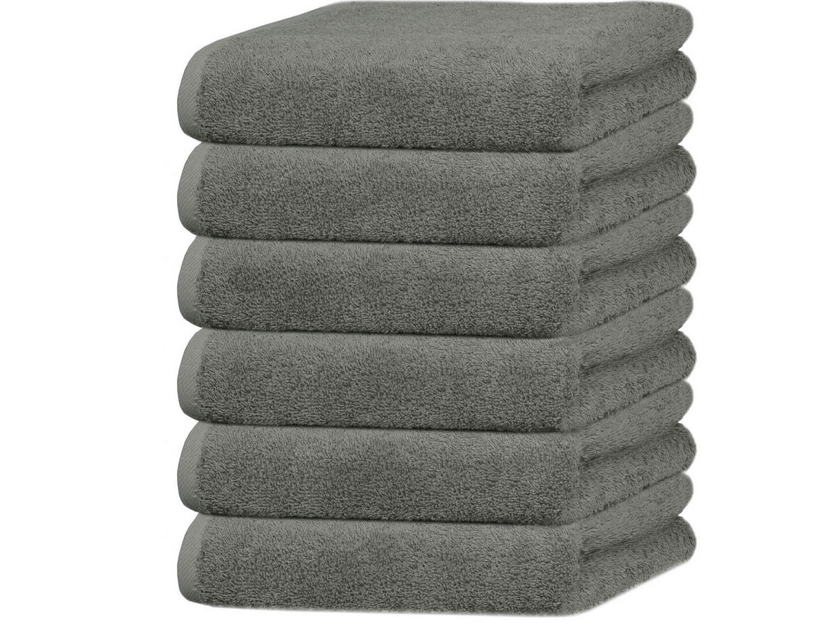 HANDTÜCHER, 6er-Set, 50x100 cm, 100% Baumwolle, Braun - Taupe, Textil (50/100cm) - Zollner