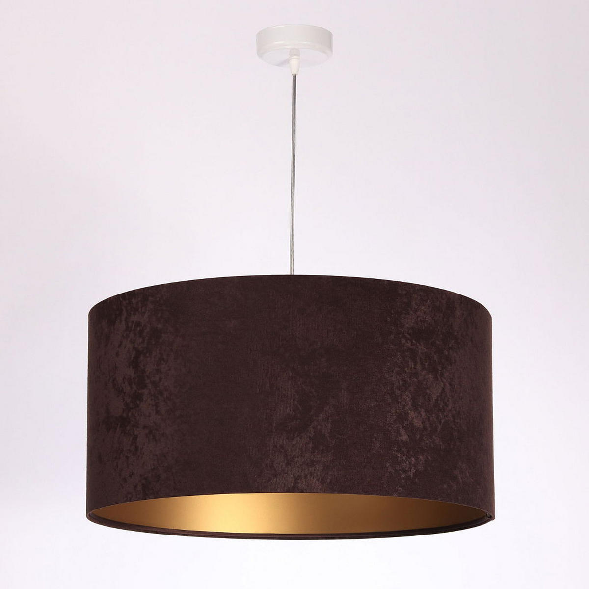 HÄNGELEUCHTE Gold 50/25 cm - Goldfarben/Braun, Kunststoff (50/0.8/25cm) - ONZENO
