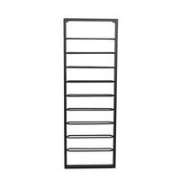 WEINREGAL Amore Schwarz 42/8/120 cm - Schwarz, Metall (8/120/42cm) - Light & Living