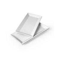 SERVIERPLATTEN Set Aura 3er Set - Weiß, Keramik (21.2/9.9/35.8cm) - MIAMIO