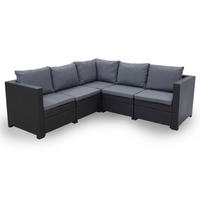 LOUNGESET Provence Inkl. Kissen in anthrazit - Grau, Textil - Keter