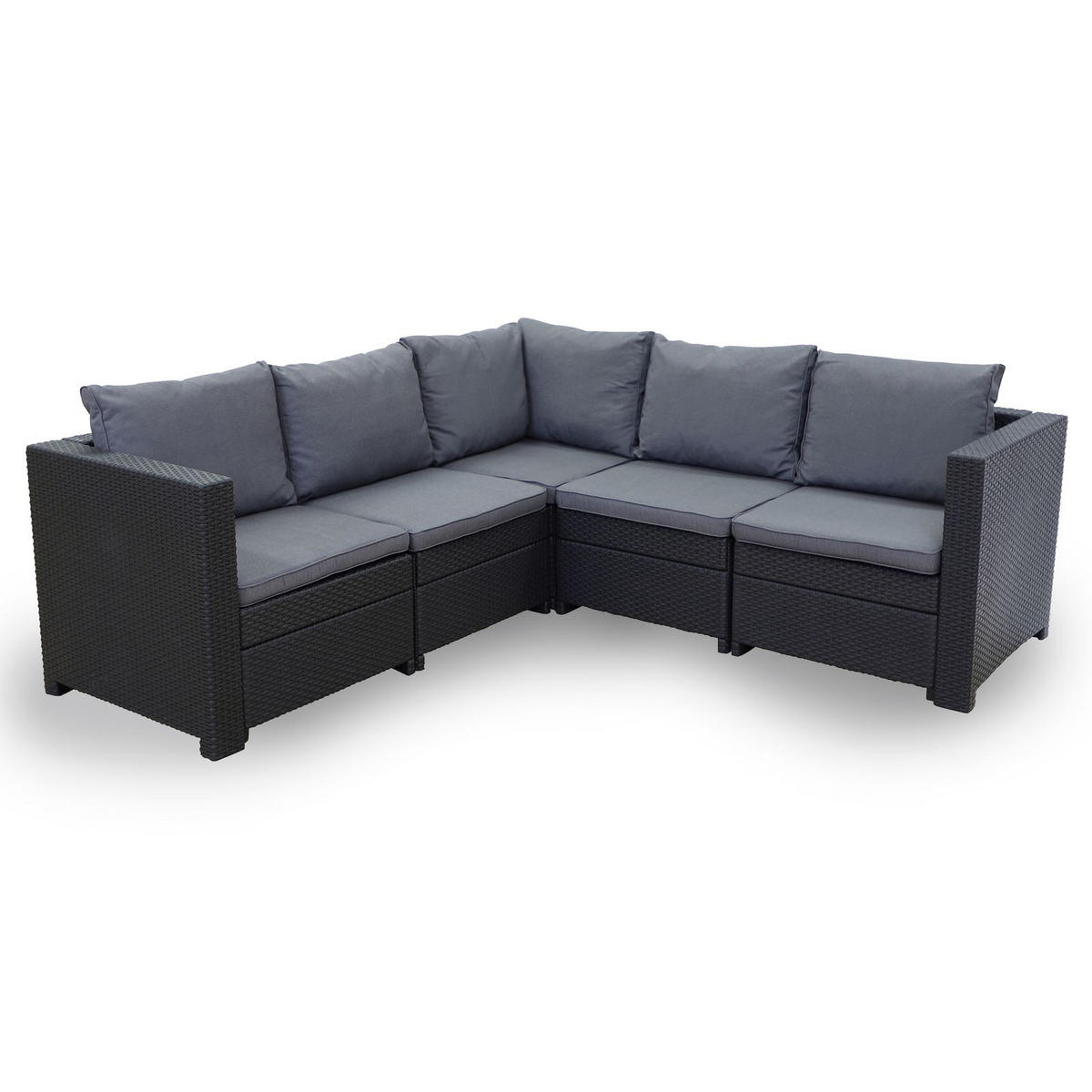 LOUNGESET Provence Inkl. Kissen in anthrazit - Grau, Textil - Keter