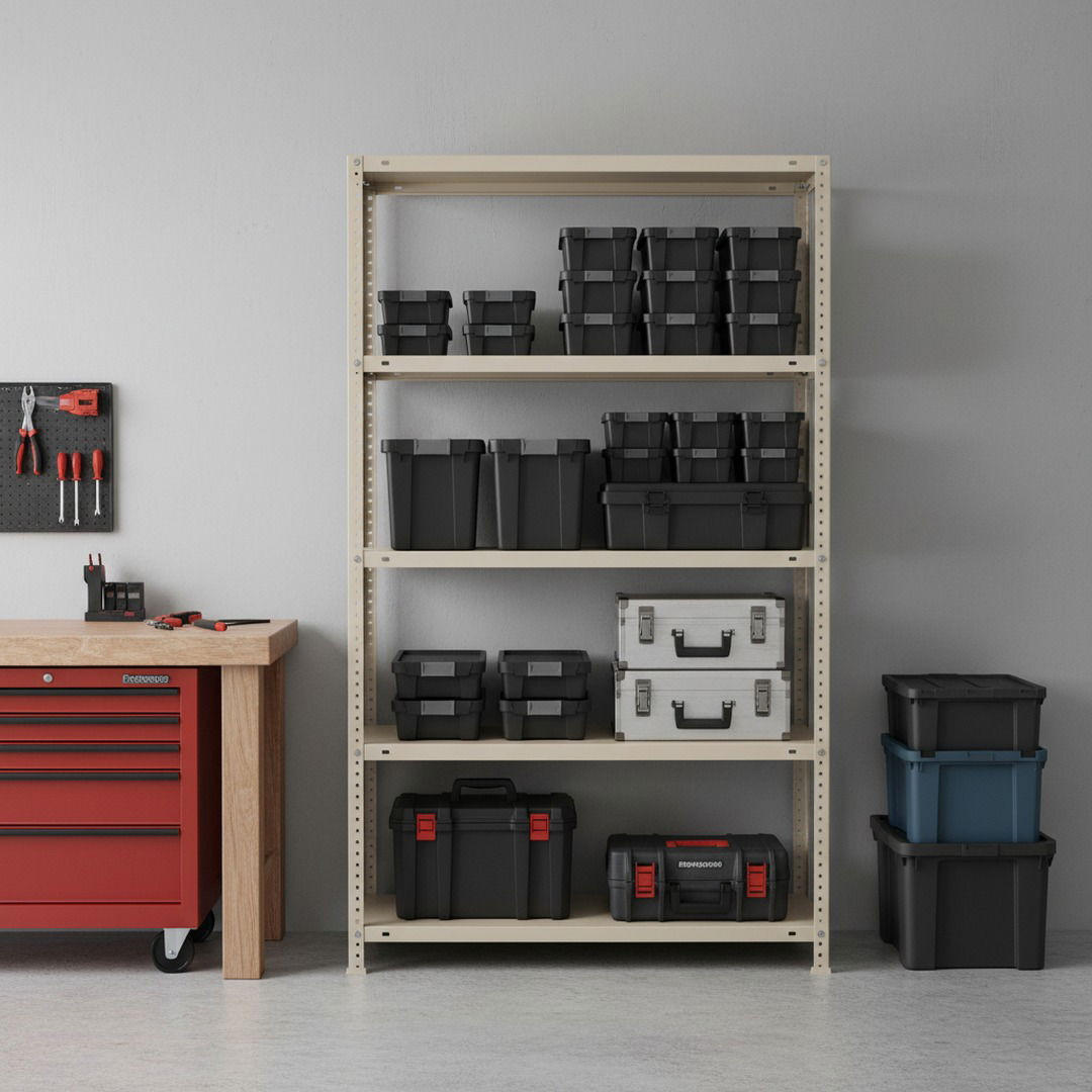 SCHRAUBREGAL PANDA TALL | HxBxT 200x80x50cm | 6 Fachböden | Fachlast 100kg | Weiß - Weiß, Metall (80/200/50cm) - PROREGAL