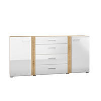 SIDEBOARD ADAGIO Weiß 190x42x90 cm - Weiß, Holzwerkstoff (190/90/42cm) - FURNLUX