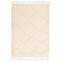 TEPPICH für Wohn- und Schlafzimmer OUJDA Weiß 160 x 230 cm - Weiß, Textil (160/230cm) - Novatrend