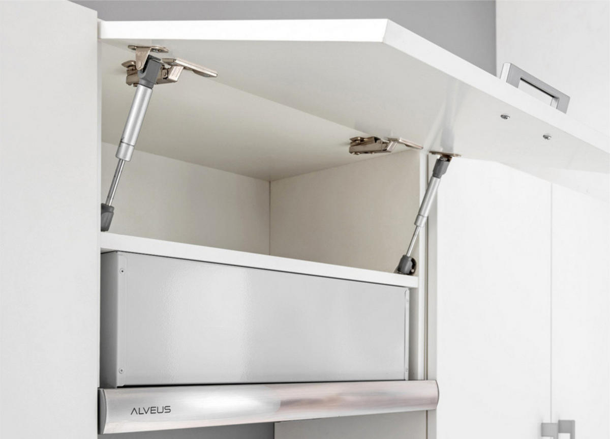 KÜCHENZEILE LECO 240 licht sonoma - Sonoma Eiche, Holzwerkstoff (240/82/46cm) - roe furniture