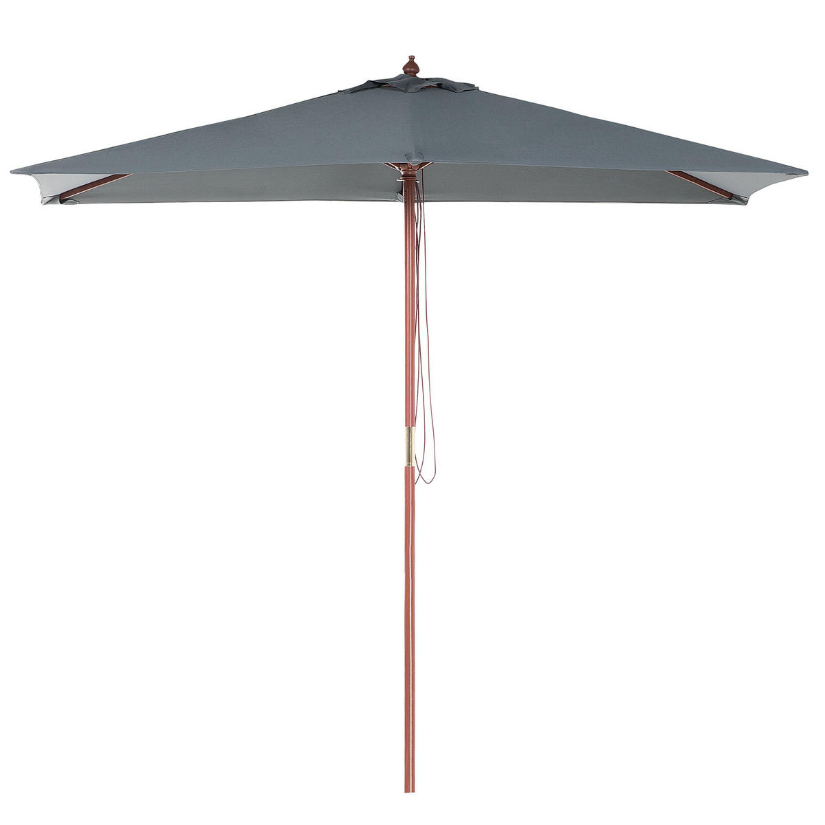 SONNENSCHIRM dunkelgrau 195/144/244 cm Flamenco - Grau, Textil (195/144cm) - Beliani