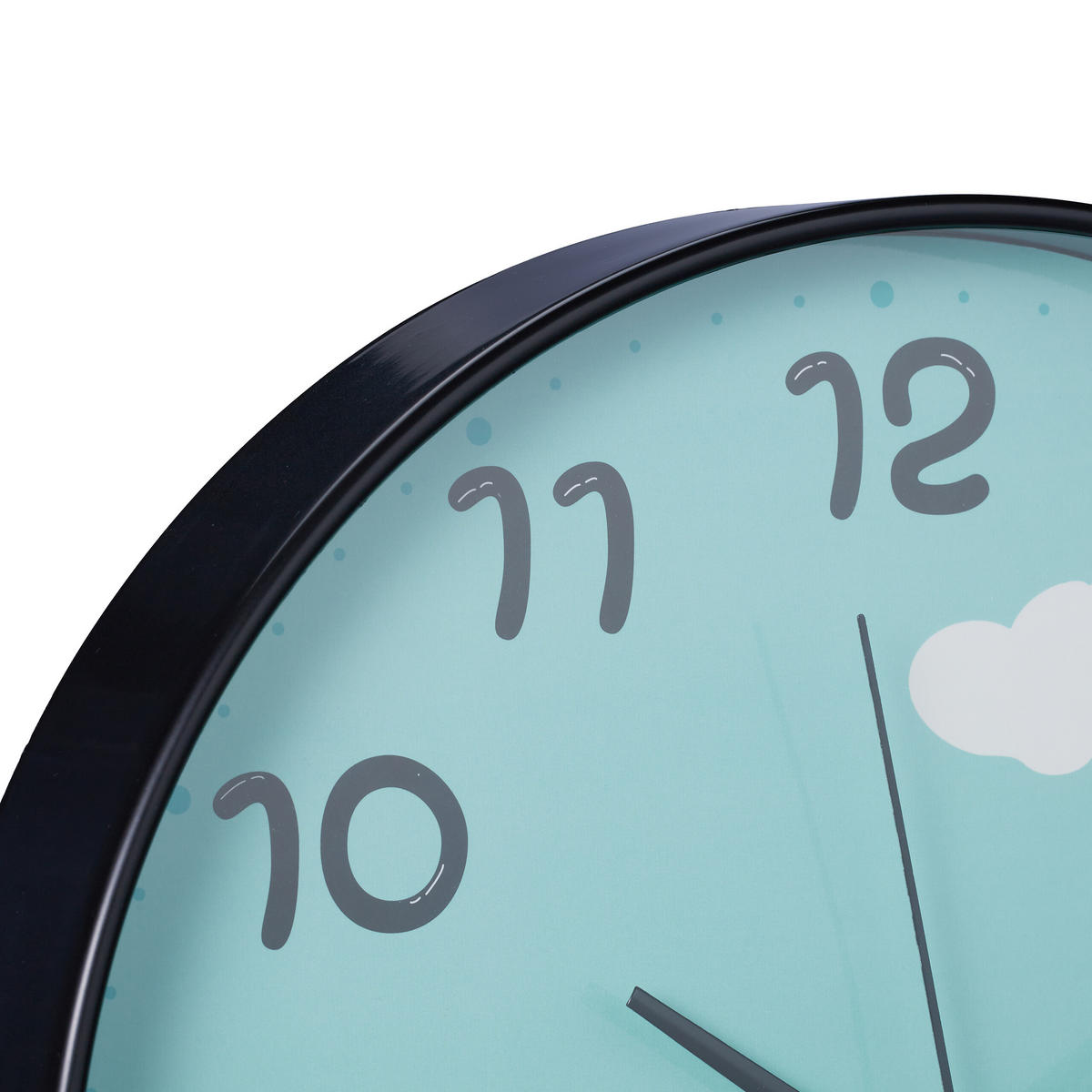 LAMA-WANDUHR - Türkis, Glas/Kunststoff (29.5/29.5/4.5cm) - Relaxdays