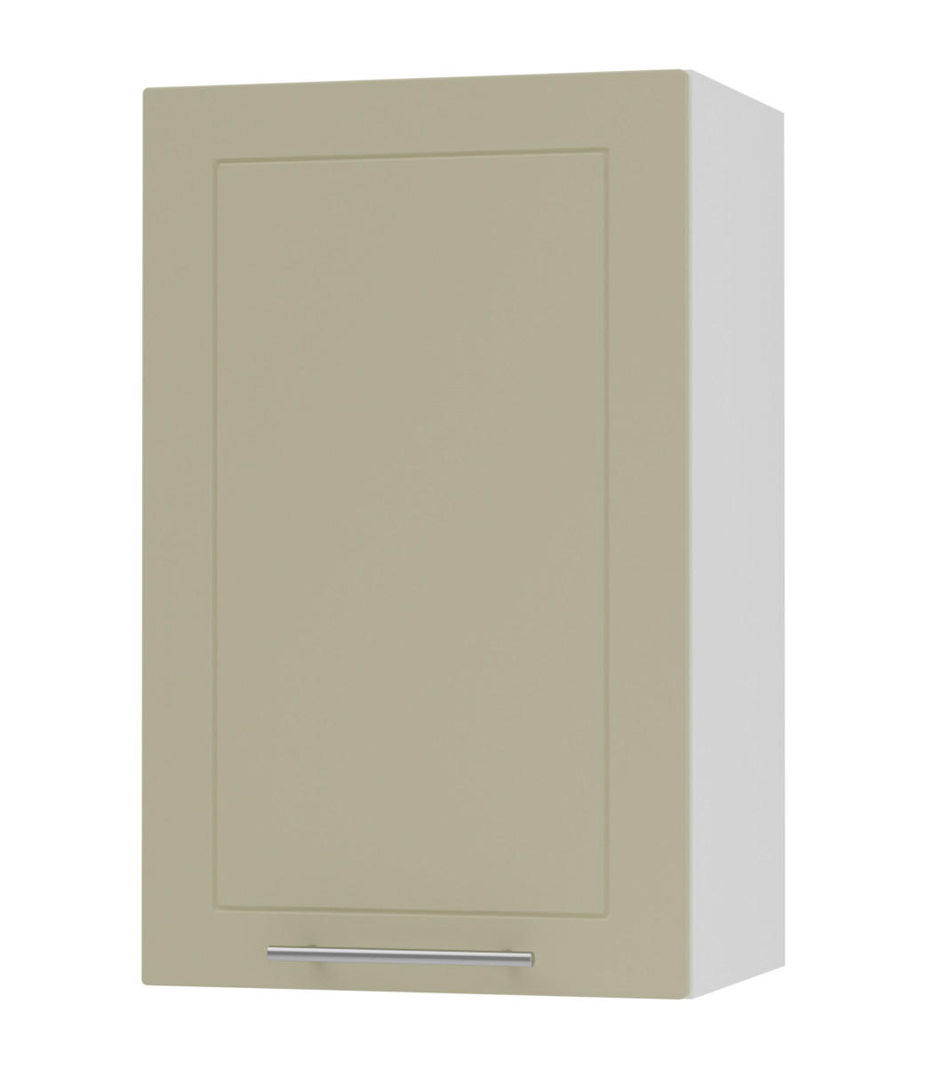 KÜCHENHÄNGESCHRANK Kvantum W2/45 Vanille Matt / Weiß Matt 45 / 32,5 / 72cm - Creme/Weiß, Holz/Holzwerkstoff (45/72/32.5cm) - Feldmann-Wohnen