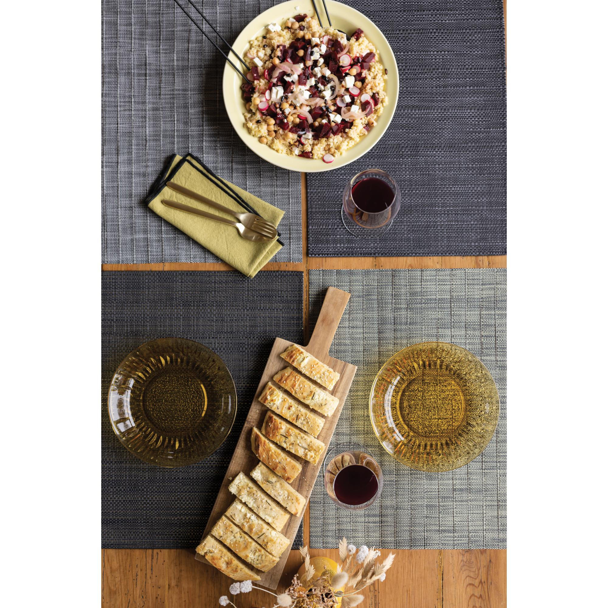 TISCHSET Manoka schatten/gold 33 x 45 cm - Dunkelgrau/Goldfarben, Textil (33/45cm) - Winkler