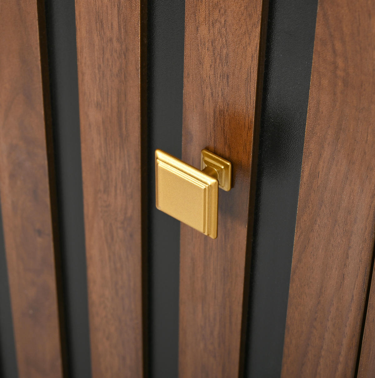 SCHUHSCHRANK aus MDF 115x38,5x191,5cm in Nussbaum mit Garderobe - Nussbaumfarben, Holzwerkstoff (115/191.5/38.5cm) - Modfu