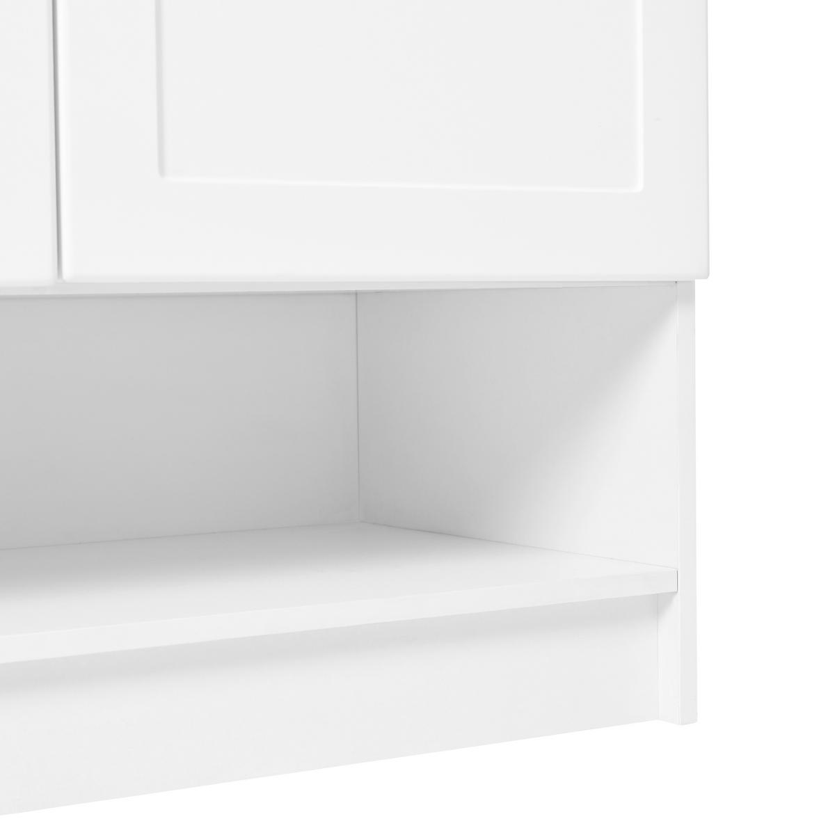 SCHUHSCHRANK Modern mit Goldgriffen Weiß 73x34x109cm - Weiß, Holzwerkstoff (34/109/73cm) - FLIEKS