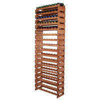 WEINREGAL VINOTECA FLEX PRO HxBxT 233x84x28cm 136 Flaschen auf 17 Ebenen Braun geölt - Braun, Holz (84/233/28cm) - PROREGAL