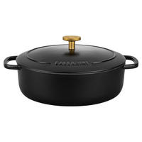 TOPF Schwarz 23/23/7.6 cm 750035440 - Schwarz, Metall (23cm) - Ballarini