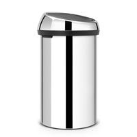 ABFALLEIMER Touch Bin, Stahl, Brilliant Steel, 60 L - Silberfarben, Metall (41.5/73/41cm) - Brabantia