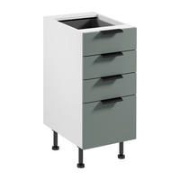 UNTERSCHRANK D40S4 AX – Sorento Weiß Grün – Weiß / Grün - Weiß/Grün, Holzwerkstoff (40/87/52cm) - ROYAL24_MARKT