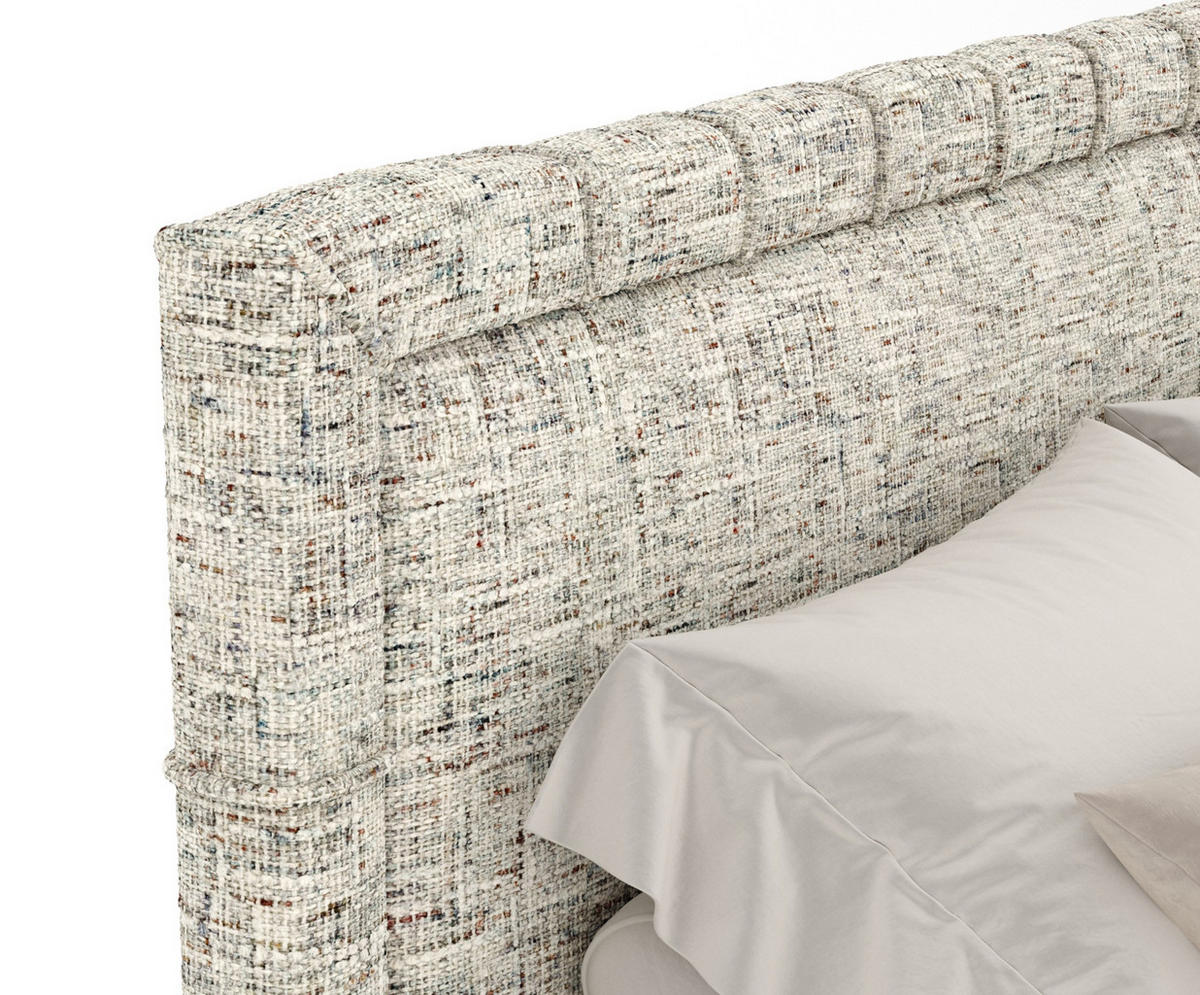 BOXSPRINGBETT Rimini Beige 200/200 cm mit Matratze und Topper - Beige/Naturfarben, Holz/Holzwerkstoff (200/200cm) - Maison de Reve