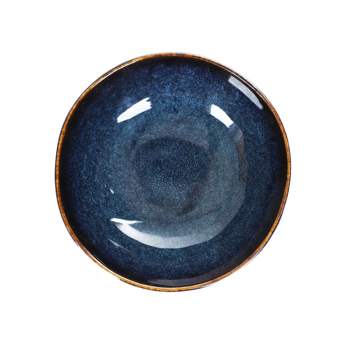 SCHALE Casper dunkelblau 17/6 cm 6er-Set - Dunkelblau, Keramik - Homla