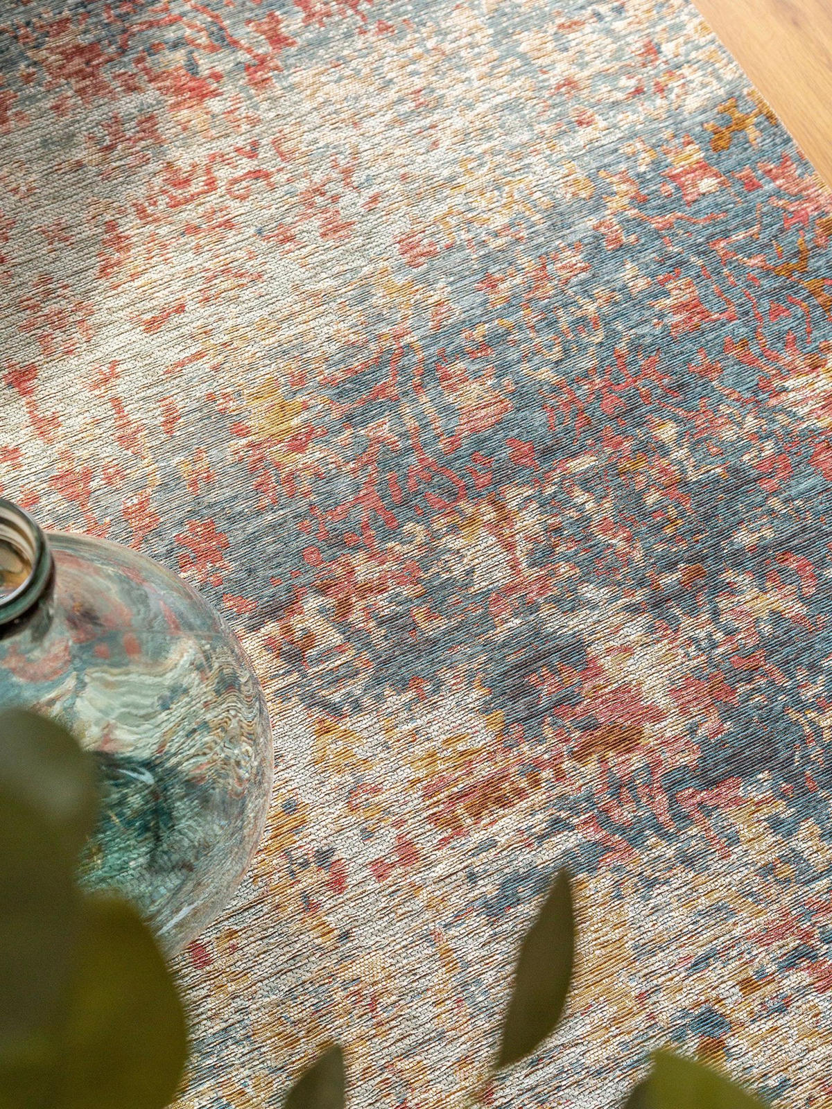 LÄUFER Frencie Blau 80x250 cm - Blau, Kunststoff/Textil (80/1cm) - KUNSTLOFT