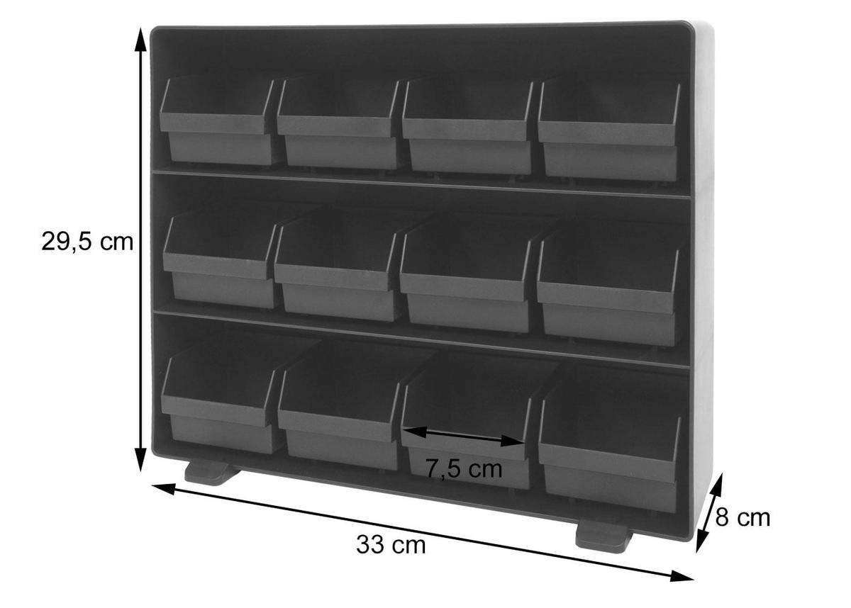 DRŽÁK NA ČAJOVÉ SÁČKY hranatý černý - černá, plast (33/8cm) - MCW