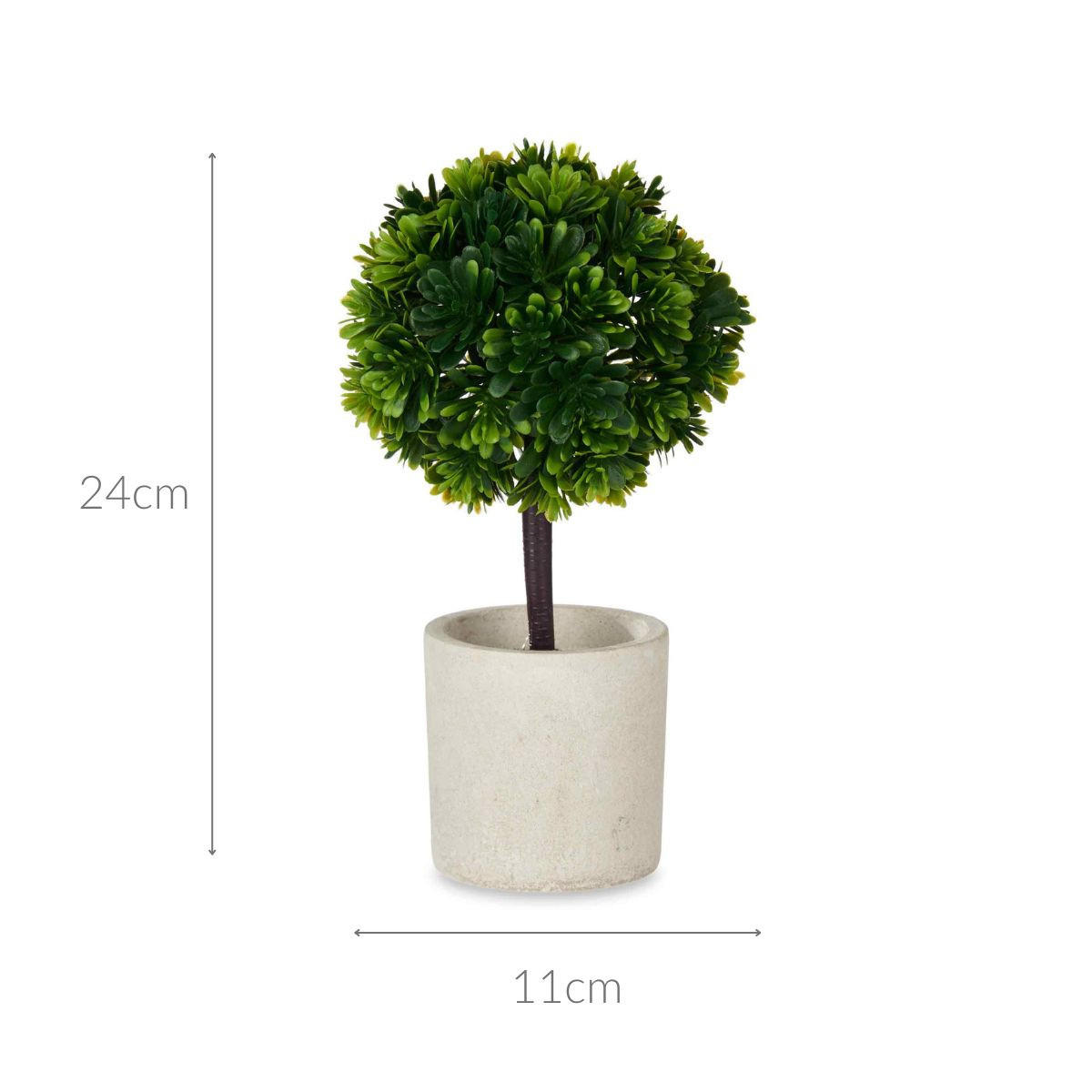 DEKORATIVE PFLANZE Keramiktopf 24 cm - Grün, Kunststoff (24cm)