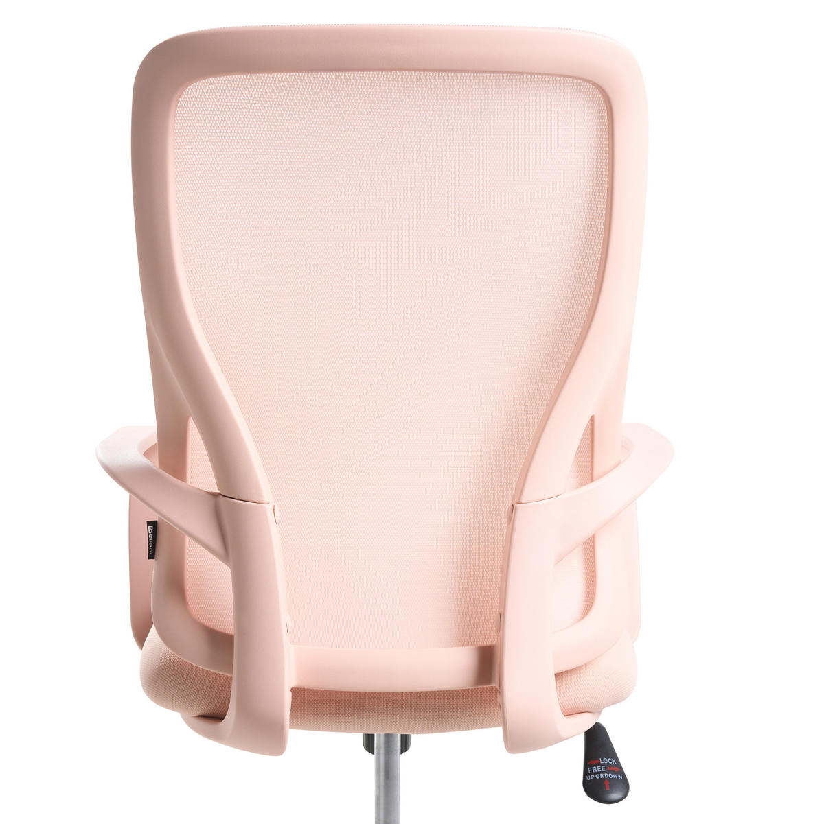 BÜROSTUHL Pastellrosa Luma - Pink, Textil (60/98/60cm) - Beliani