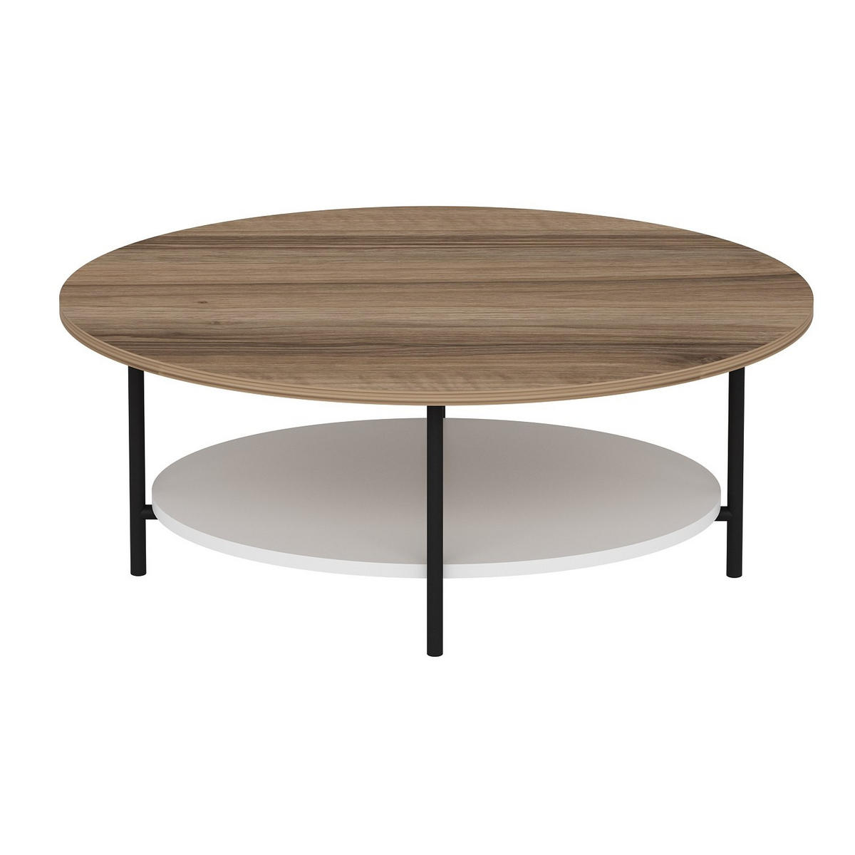 COUCHTISCH Elis Eiche/Weiß - Eichefarben/Weiß, Holzwerkstoff (60/90/36cm) - Habitat Garten