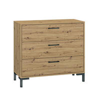 KOMMODE Nevio Artisan Eiche 92 / 41 / 83cm - Braun, Holz/Holzwerkstoff (92/83/41cm) - Feldmann-Wohnen