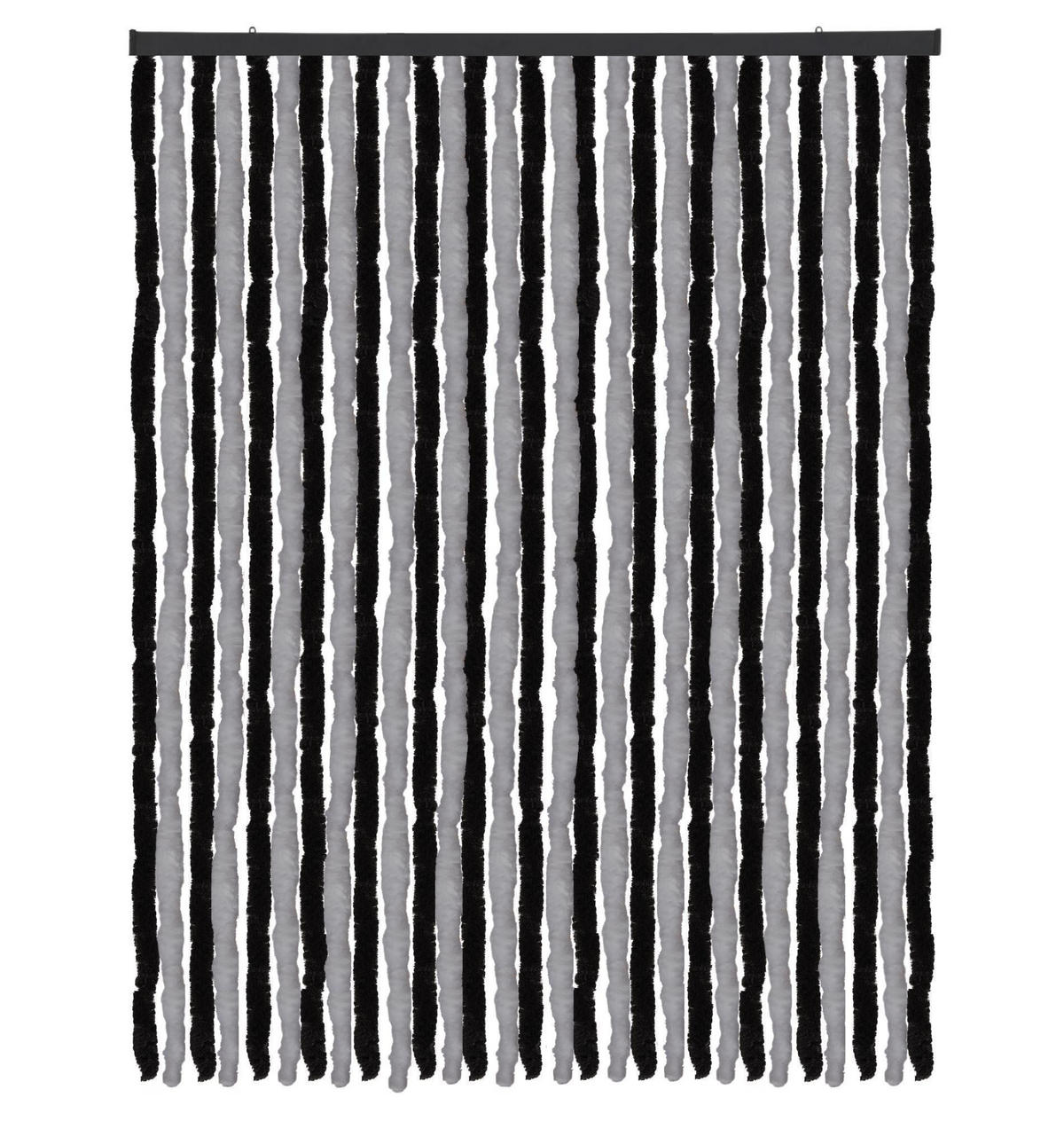 FLAUSCHVORHANG (140x200 cm) Türvorhang in "Anthrazit-Schwarz" - Grau, Kunststoff (140/2/200cm) - Arsvita