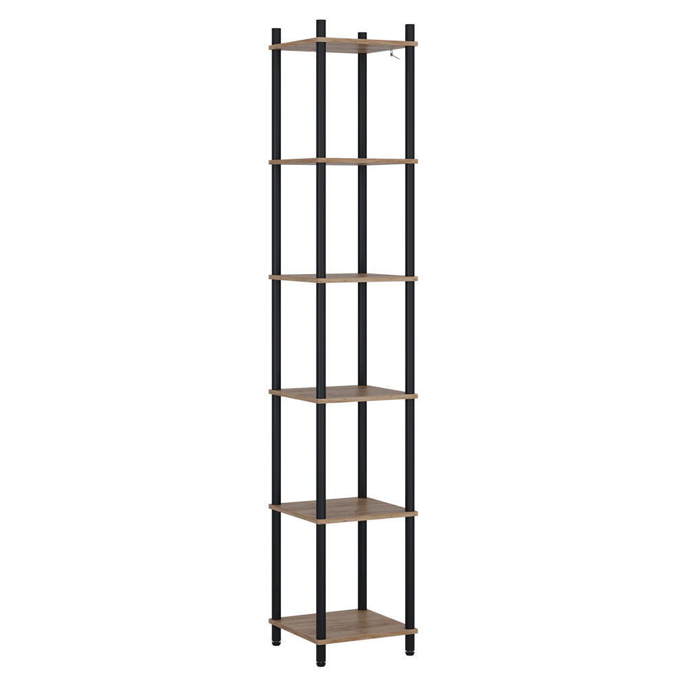 ROHOVÁ POLICE Bivio Zlatý dub power/antracit - medově dubová, kompozitní dřevo (30/163.5/30cm) - Vicco