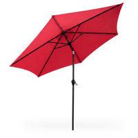 SONNENSCHRIM Rot 235/270 cm - Rot/Schwarz, Metall (270/270cm) - Akord