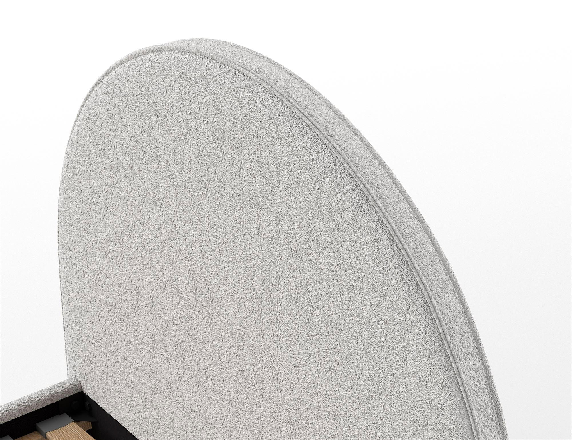 POLSTERBETT Karlotta 97x107x212 aus Holzwerkstoff in Grau - Grau, Holzwerkstoff (90/200cm) - 58aufmkessel