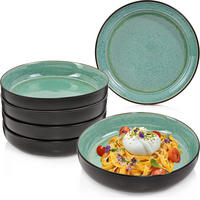 PASTASCHALEN SET FIJI - 6 teilig aus Steingut - Grün, Keramik (22cm) - Sänger
