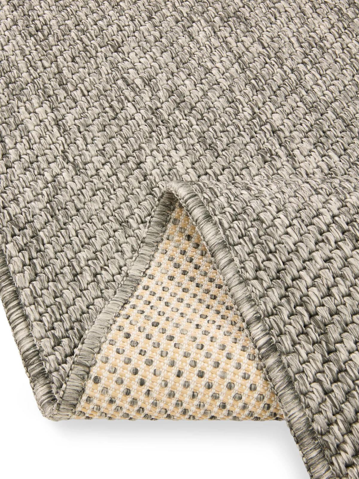 OUTDOORTEPPICH Iowa Dunkelgrau 120/170 cm - Dunkelgrau, Kunststoff/Textil (120/170cm) - benuta