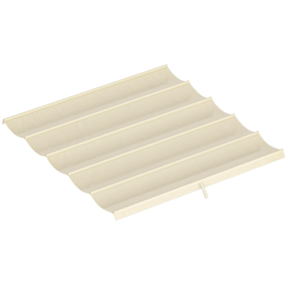 ERSATZDACH für 3 x 3 m Pergola, einziehbar, mit Regenabflusslöchern, wetterfest, Polyester, 250 x 255 cm Cremeweiß - Creme, Textil (250/6/255cm)