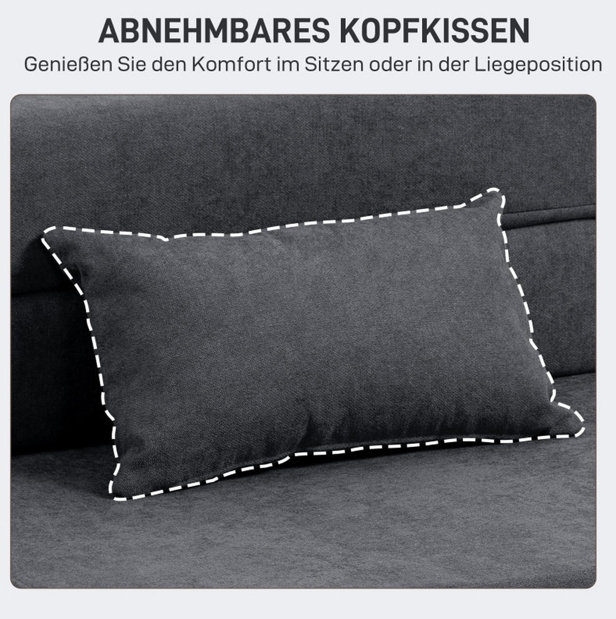 SCHLAFSESSEL 3-in-1 klappbar als Bodensofa, Chaiselongue, Bett 80/80/64 cm Dunkelgrau - Dunkelgrau, Textil (80/64/80cm) - Redom