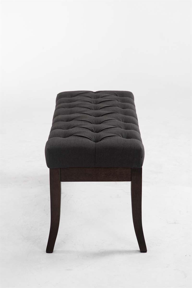 SITZBANK 100/38 cm Stoff Dunkelgrau - Dunkelgrau, Holz/Textil (100/46/38cm) - CLP